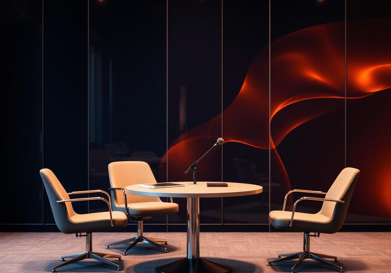Conference interpreting table for professional interpreting services