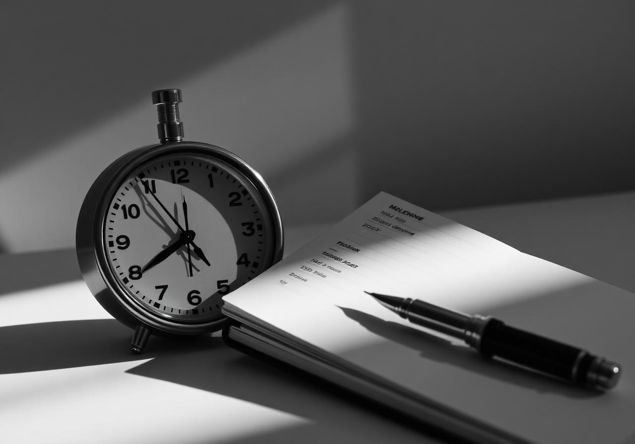 Analog clock and planner — Verbavox on-time delivery